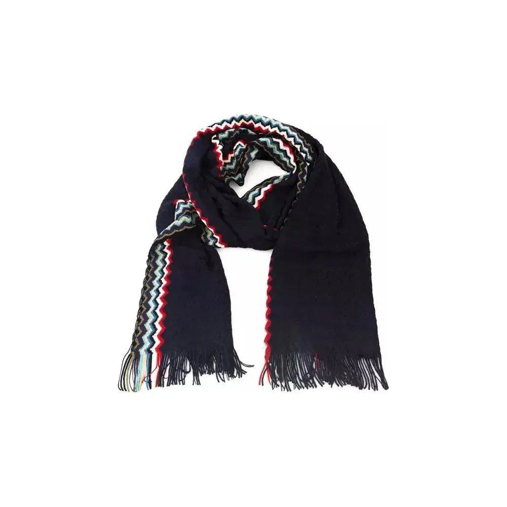 Missoni Black Wool Men Scarf MI-22224
