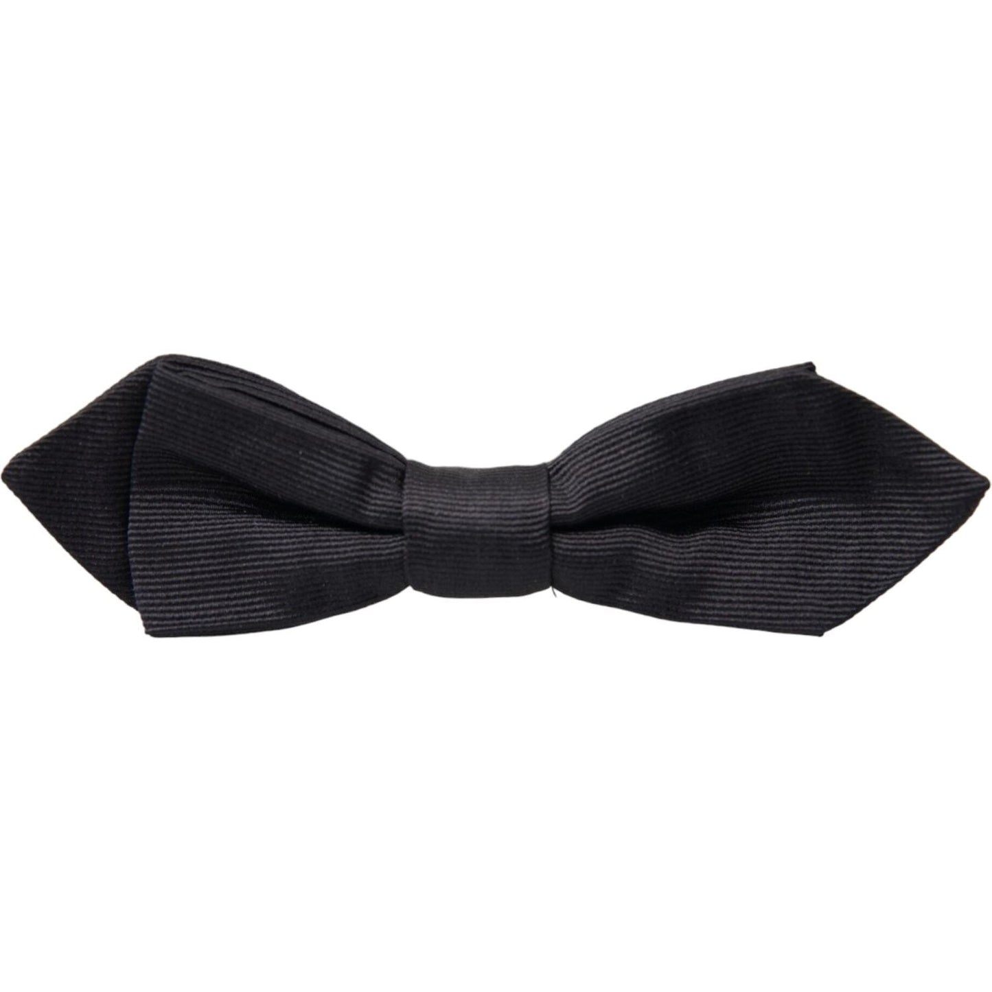 Dolce & Gabbana Black Silk Adjustable Neck Men Bow Tie FT3837