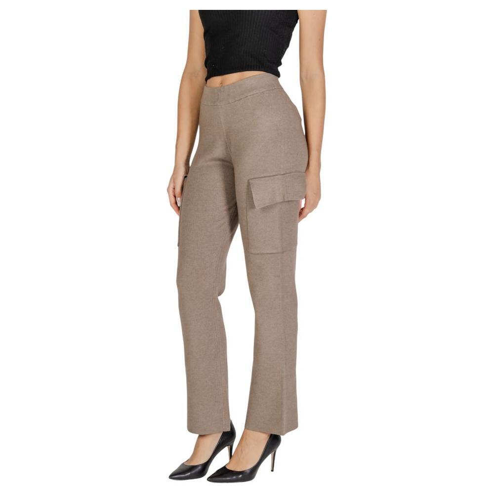 Vila Clothes Beige Viscose Pant VI-15572700309-IT40|S