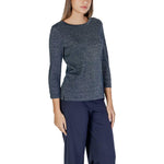 Street One Blue Polyester Long Sleeve ST-15624100010-IT36|XXS