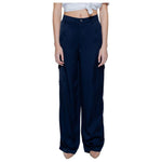 Street One Blue Viscose Pant ST-14205200010-W42 | L32