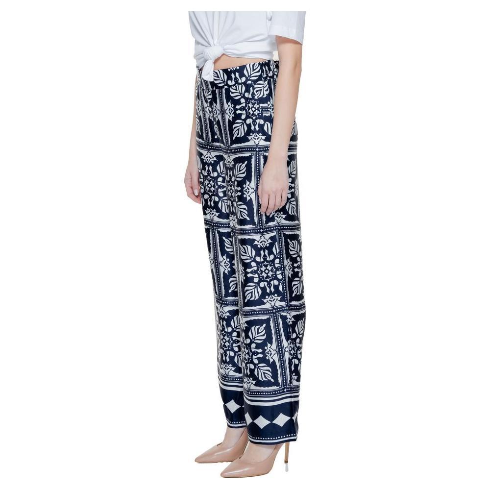 Street One Blue Viscose Pant ST-14425000010-W34 | L30