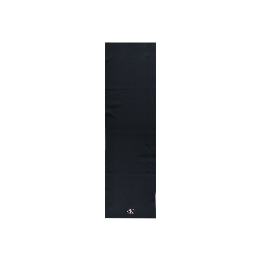 Calvin Klein Black Recycled Polyester Scarf CA-15183700009-ONE SIZE