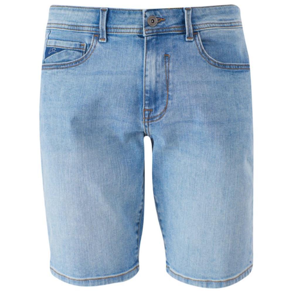 Yes Zee Light Blue Cotton Men Bermuda Short YE-15238-W31