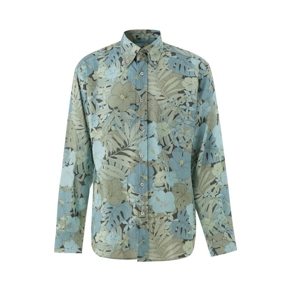 Tom Ford Blue Lyocell Shirt TO-921420051436-IT39 | M