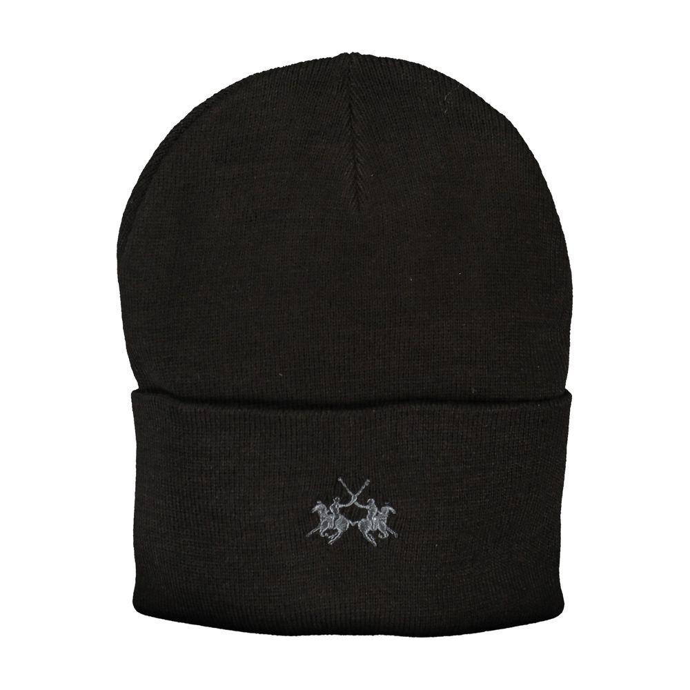La Martina Black Polyester Hats & Cap LA-27043