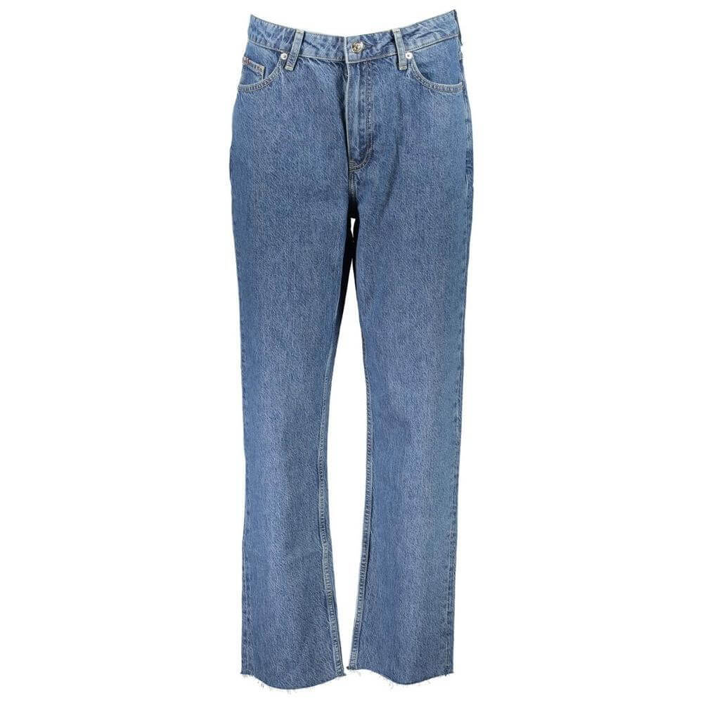 Tommy Hilfiger Blue Cotton Women Jeans TO-18617-W32 | L30