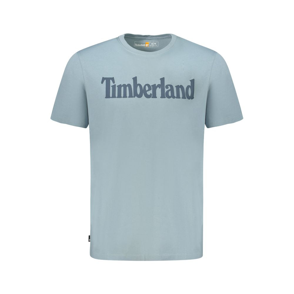 Timberland Light Blue Organic Cotton Men T-Shirt TI-35511-S