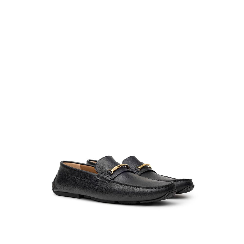 Bally Black Leather Moccassin BA-9388676-7