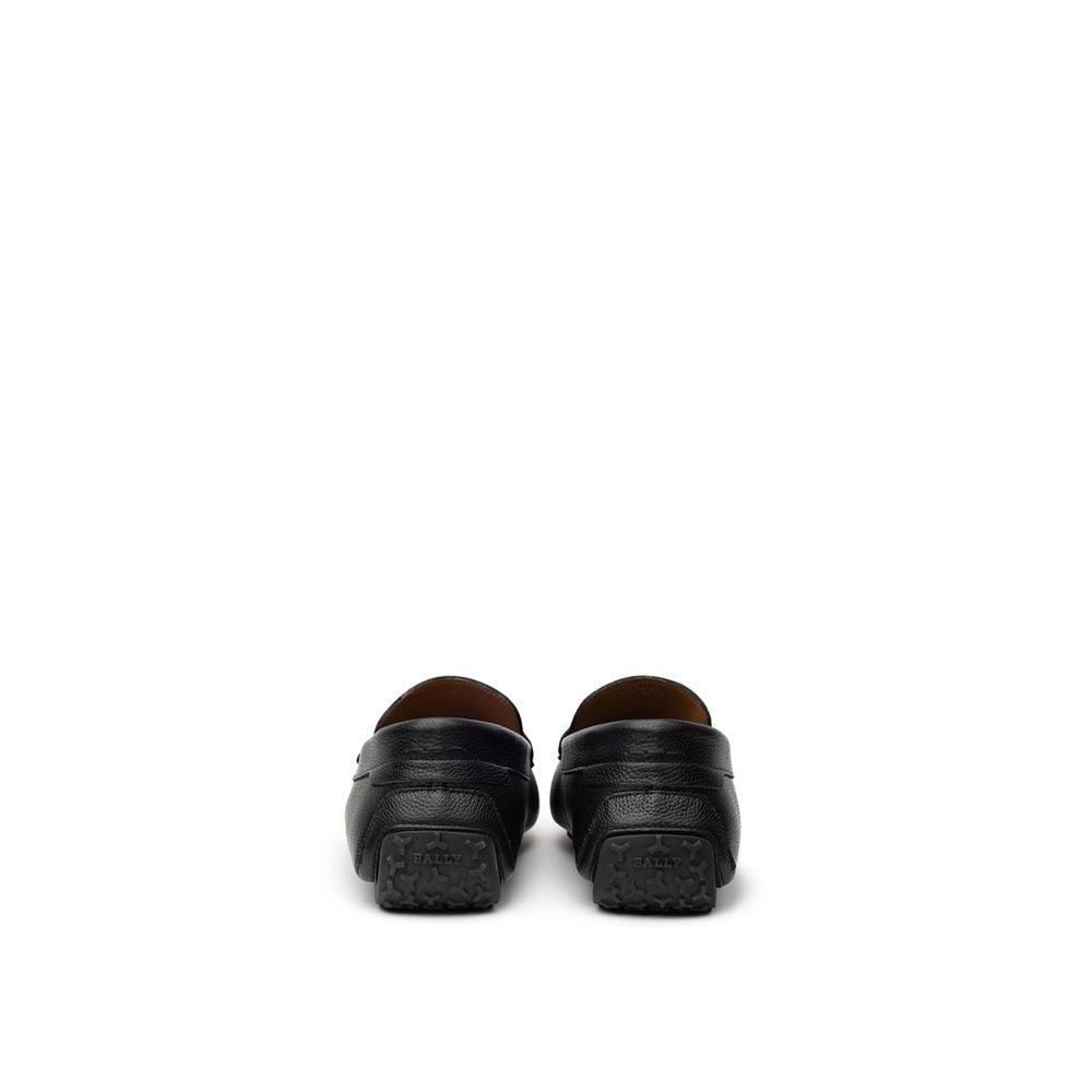 Bally Black Leather Moccassin BA-9388676-7