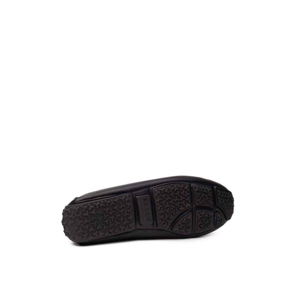 Bally Black Leather Moccassin BA-9388676-7