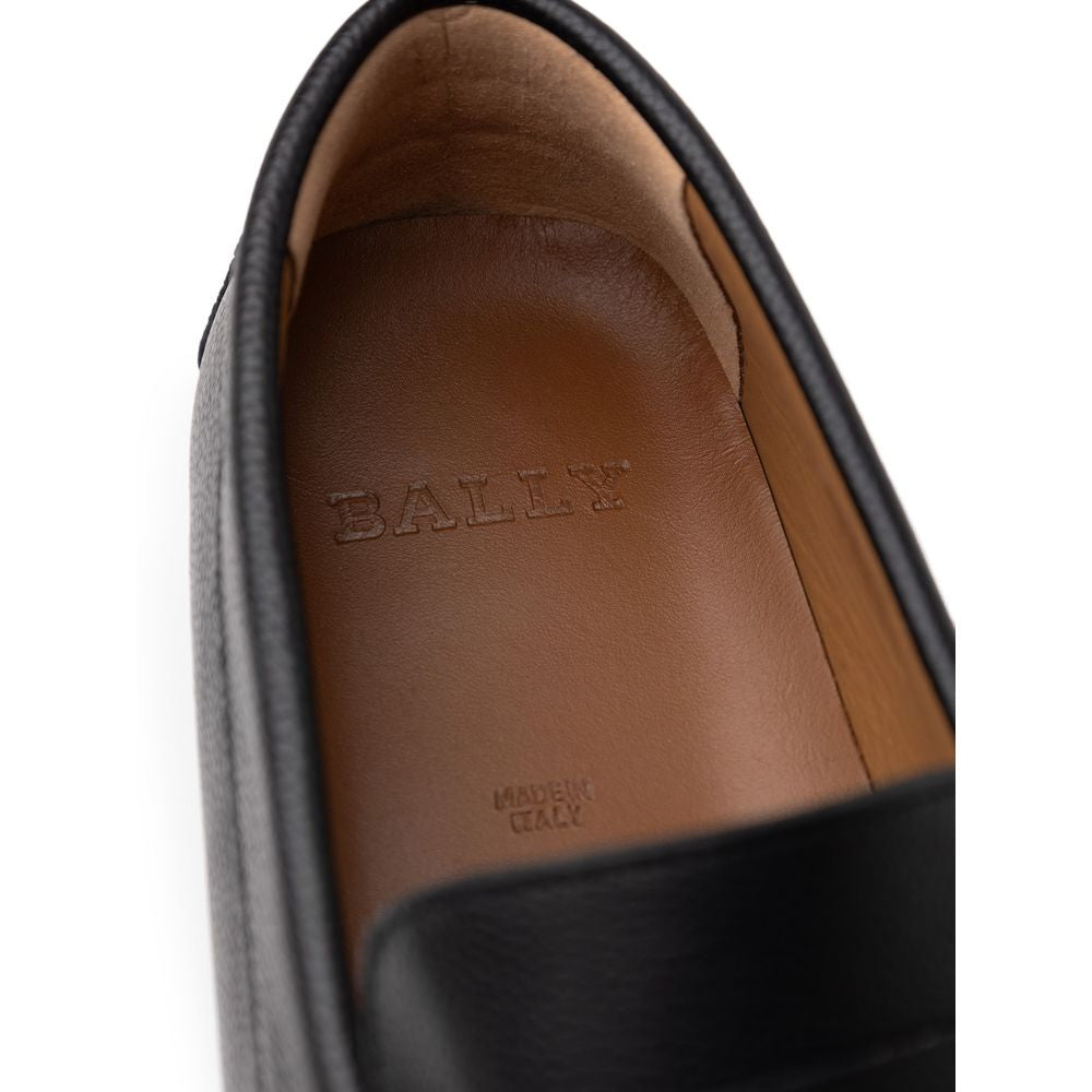 Bally Black Leather Moccassin BA-9388676-7