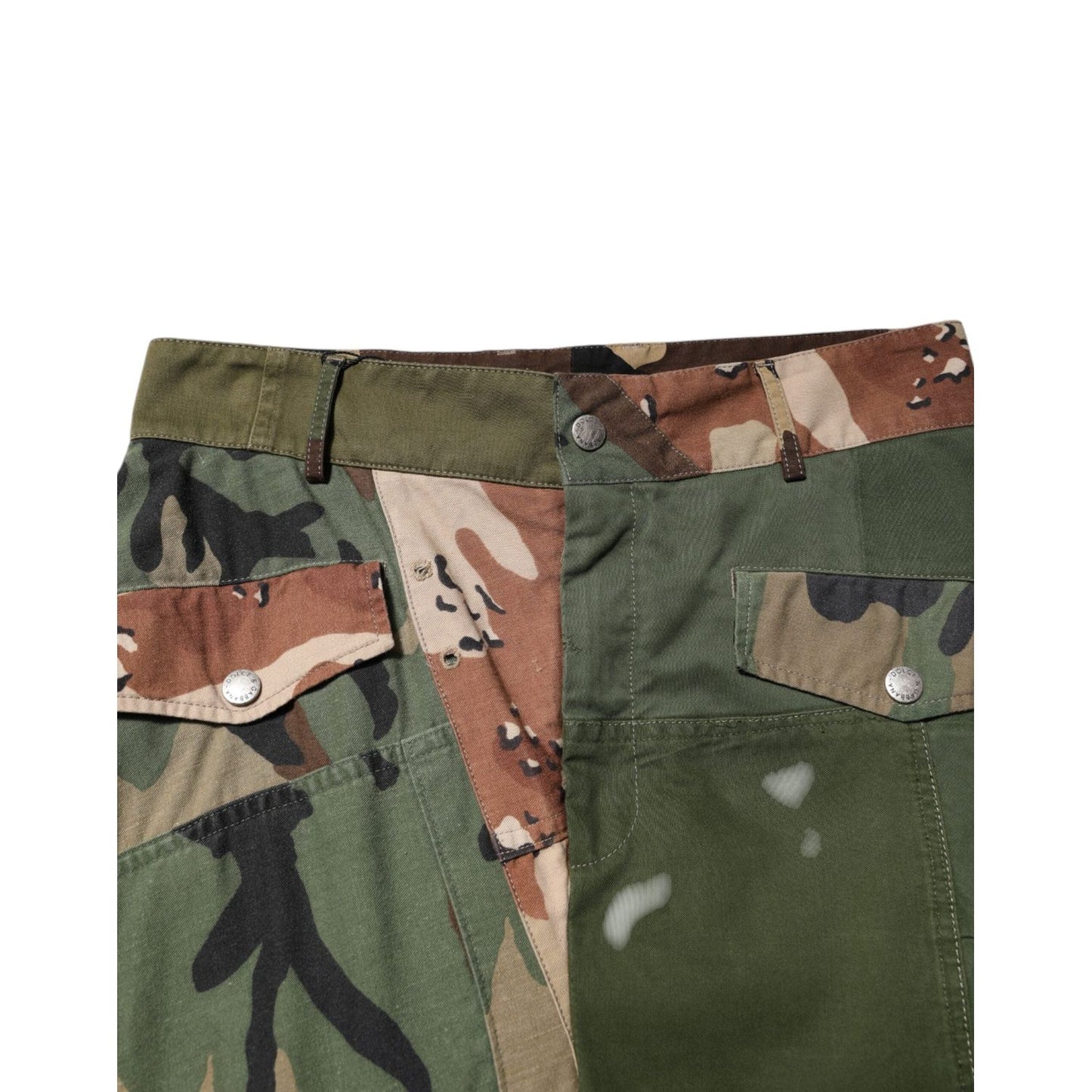 Dolce & Gabbana Multicolor Camouflage Cargo Pants