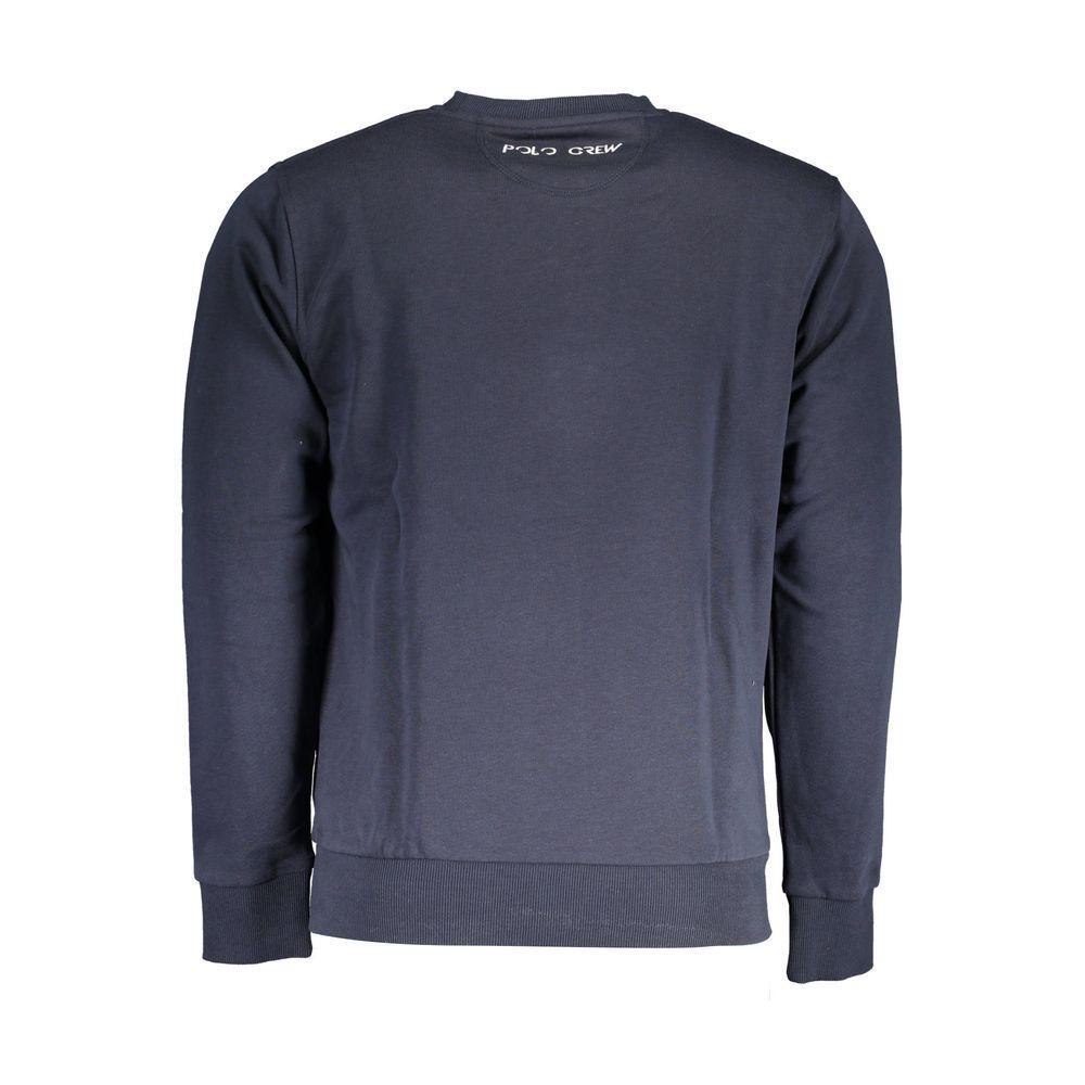 La Martina Blue Cotton Sweater LA-17165-S