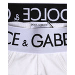 Dolce & Gabbana White Cotton Stretch Regular Brief Underwear
