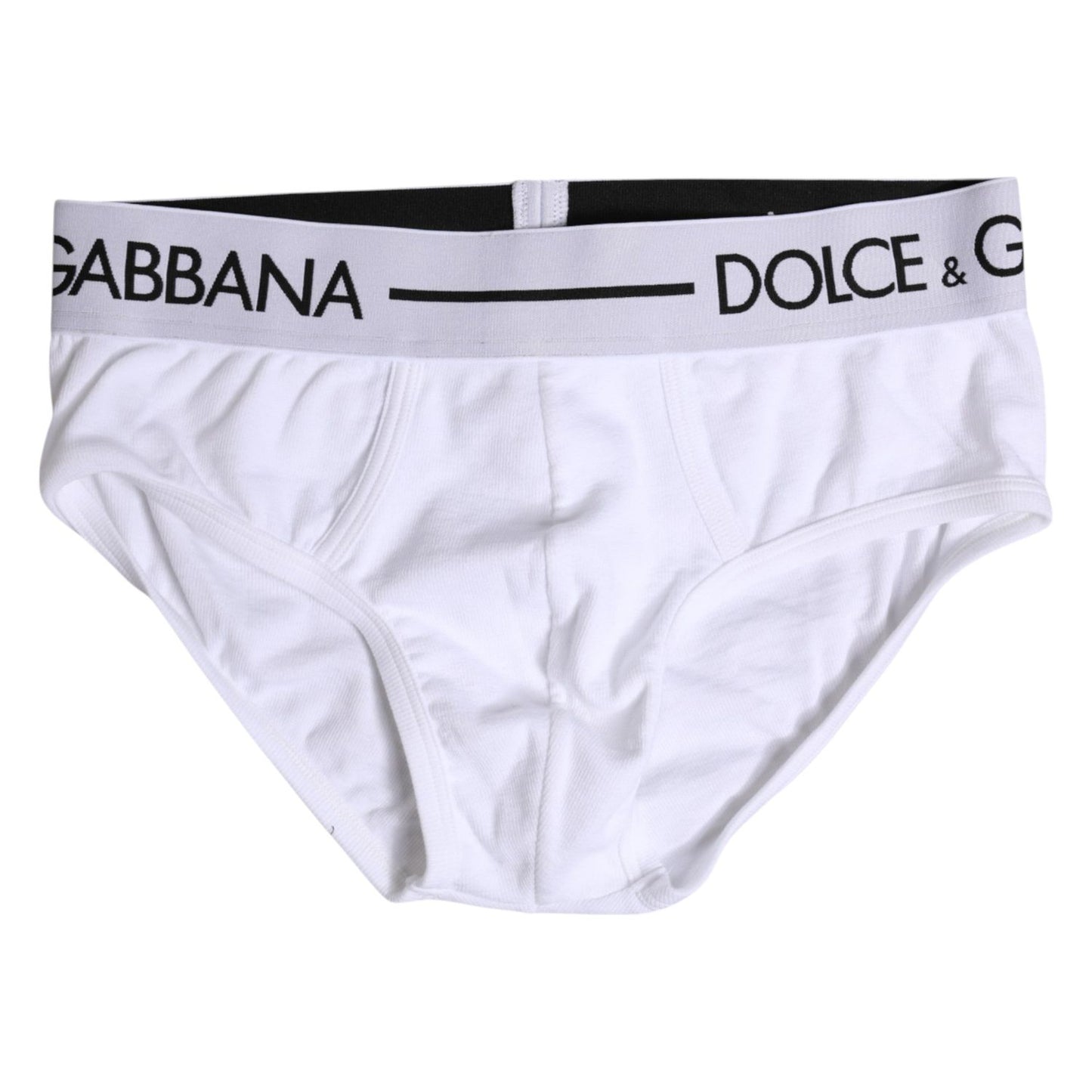 Dolce & Gabbana White Cotton Stretch Regular Brief Underwear BIK1744-4
