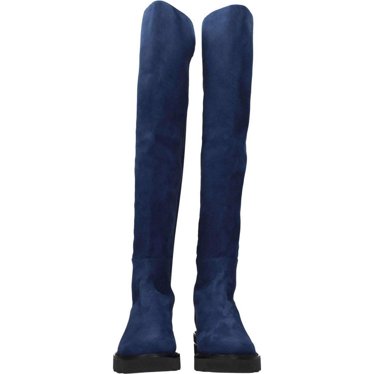 Stuart Weitzman Blue Leather Over The Knee ST-8547267084553-EU35/US5