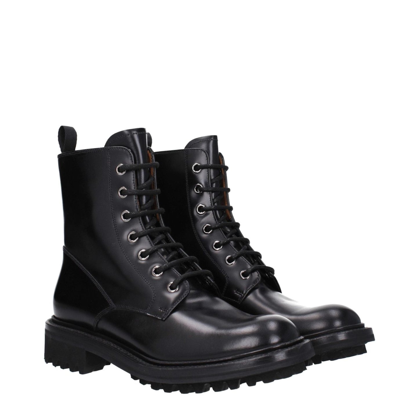 Church's Black Leather Ankle Boots CH-8597735866633-EU36/US6