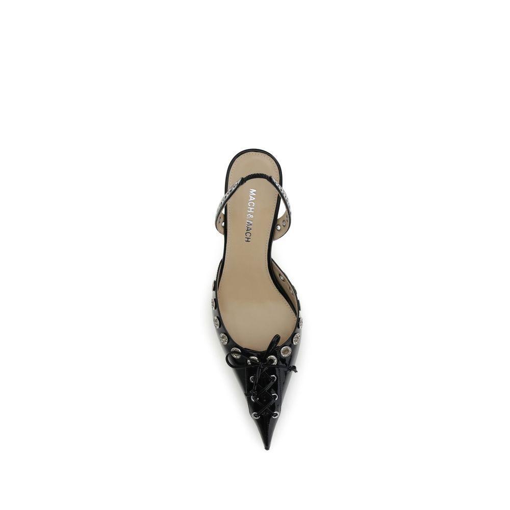 MACH & MACH Studded Pumps MA-PF25S097965PATBLKBLACK-EU36/US6
