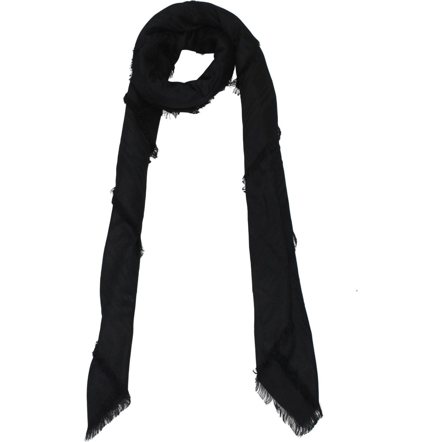 Balmain Black Viscose Foulards BA8547368599817BT