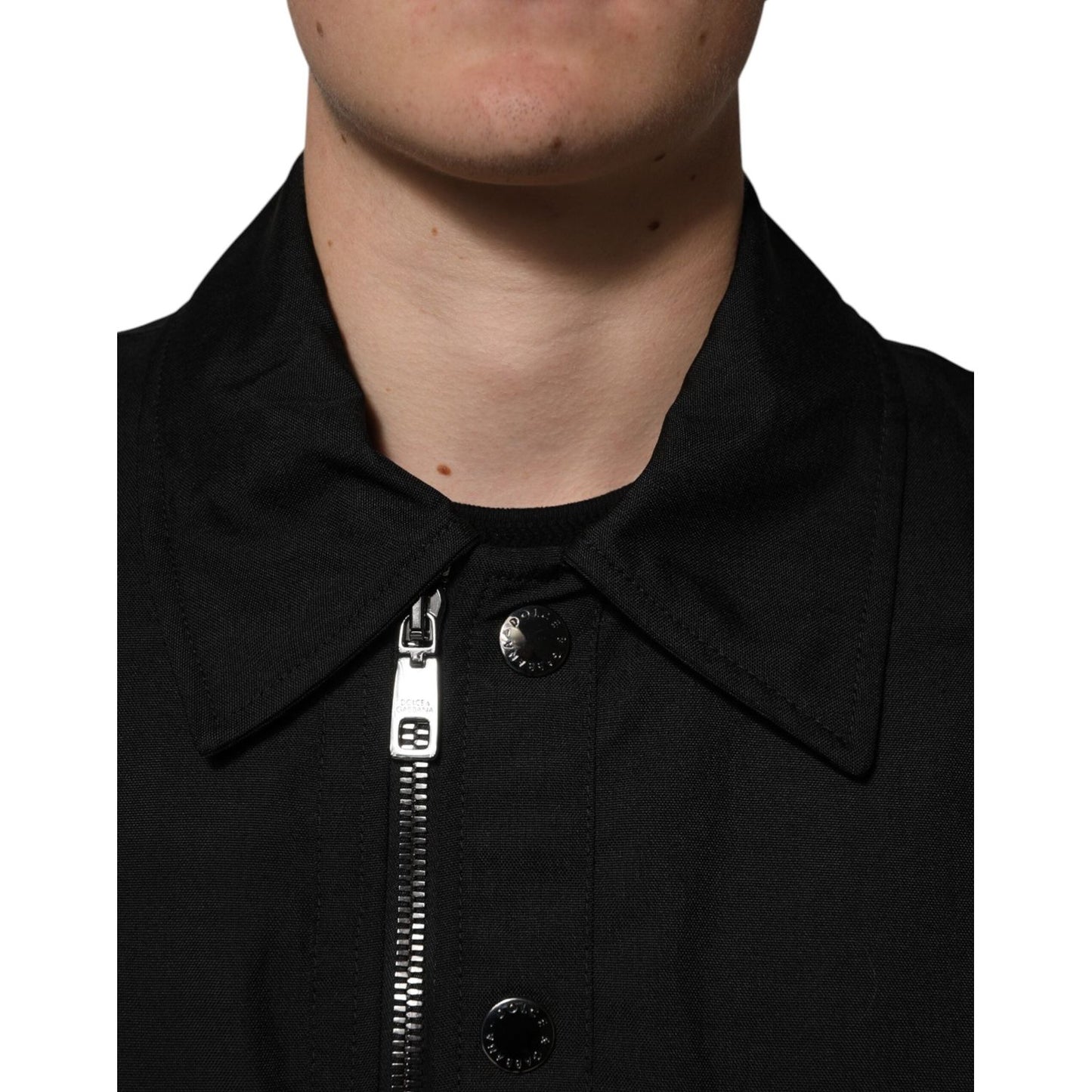 Dolce & Gabbana Black Patch Pocket Full Zip Bomber Jacket JKT41530-50