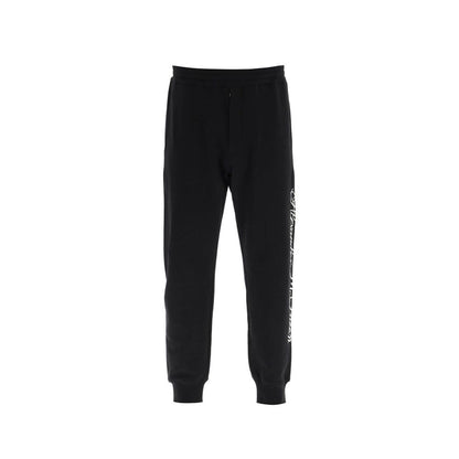 Alexander McQueen Black Cotton Joggers (Workout Pants)