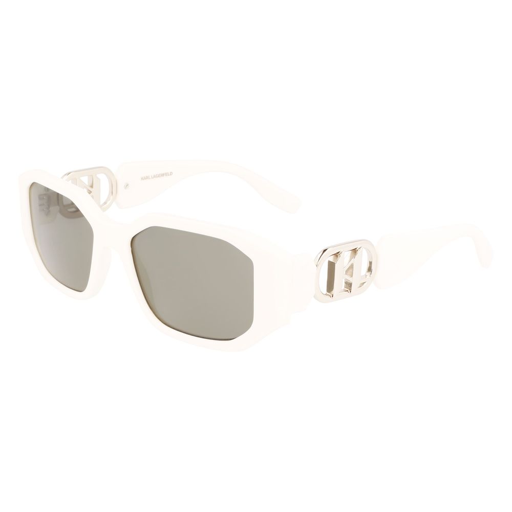 Karl Lagerfeld White Injected Sunglasses 1728,67434610848,Accessories,Glasses and Sunglasses - Accessories,Karl Lagerfeld,New with tags,Sunglasses - Glasses and Sunglasses - Accessories,White,Women