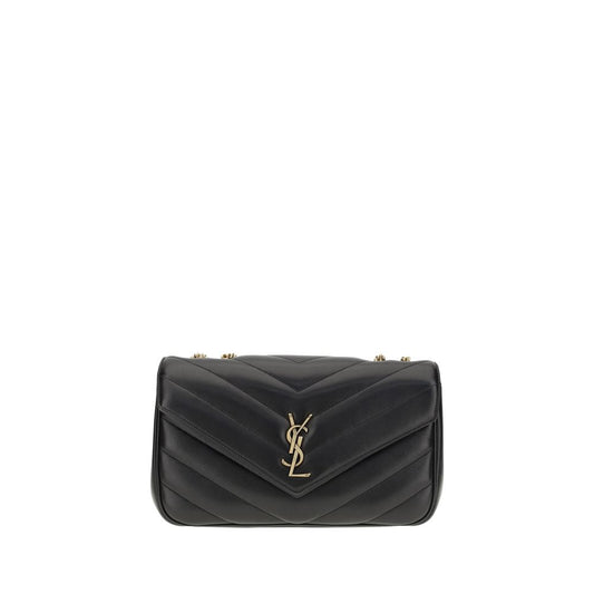 Saint Laurent Black Lamb Ovis Aries Shoulder Bag