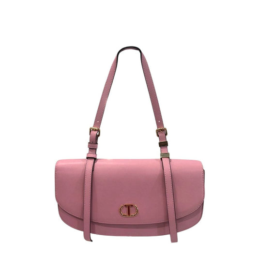 Twinset Pink PU Women Shoulder Bag 1728,67345744032,Bags,Clutch Bags - Bags,Multicolor,New with tags,Twinset,Women