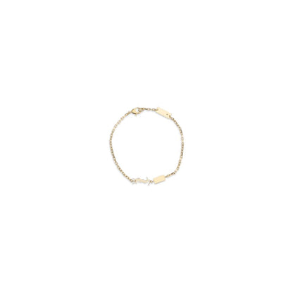 Saint Laurent Gold Brass Bracelet