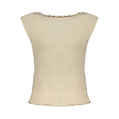 Desigual Beige Viscosa Woman Tank