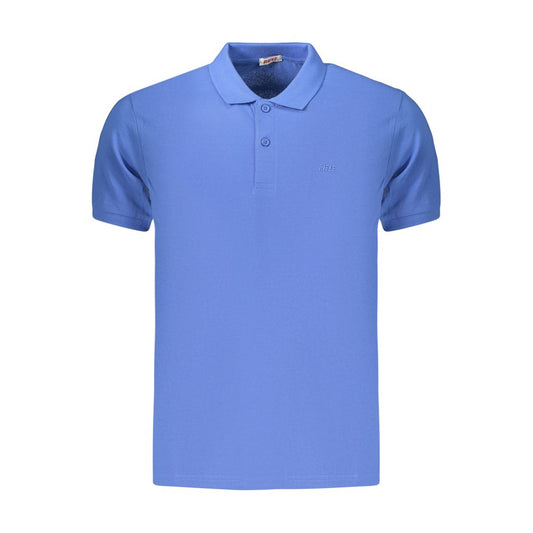 Rifle Blue Cotton Men's Polo Shirt