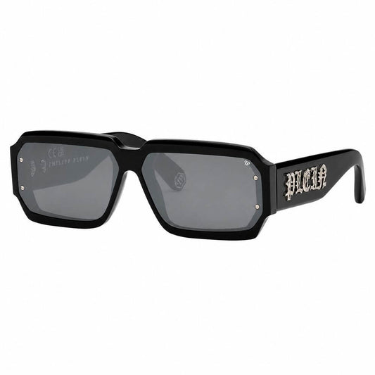 Philipp Plein Black Acetate Sunglasses