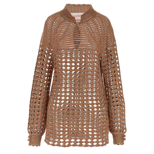 Valentino Garavani Multicolor Linen Cardigan
