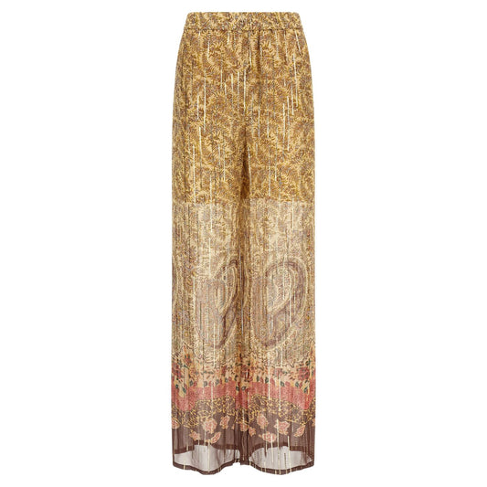 Valentino Garavani Multicolor Silk Casual Pants