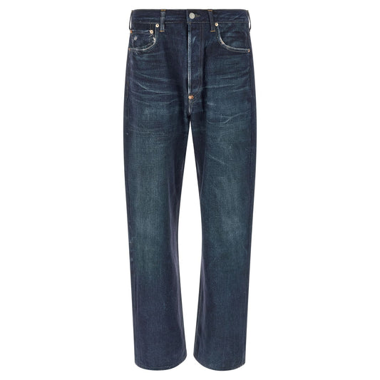 Junya Watanabe Blue Linen Jeans Denim
