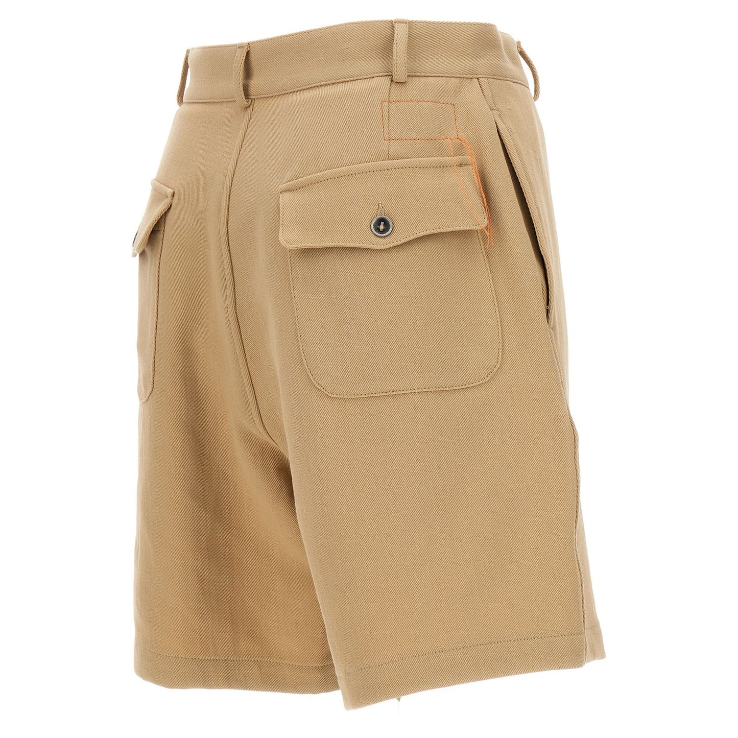 Fortela Beige Cotton Bermuda Shorts
