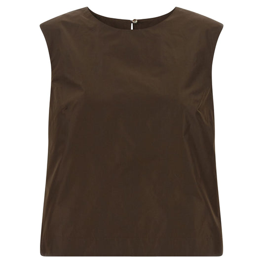 P.A.R.O.S.H. Brown Polyester Shirt