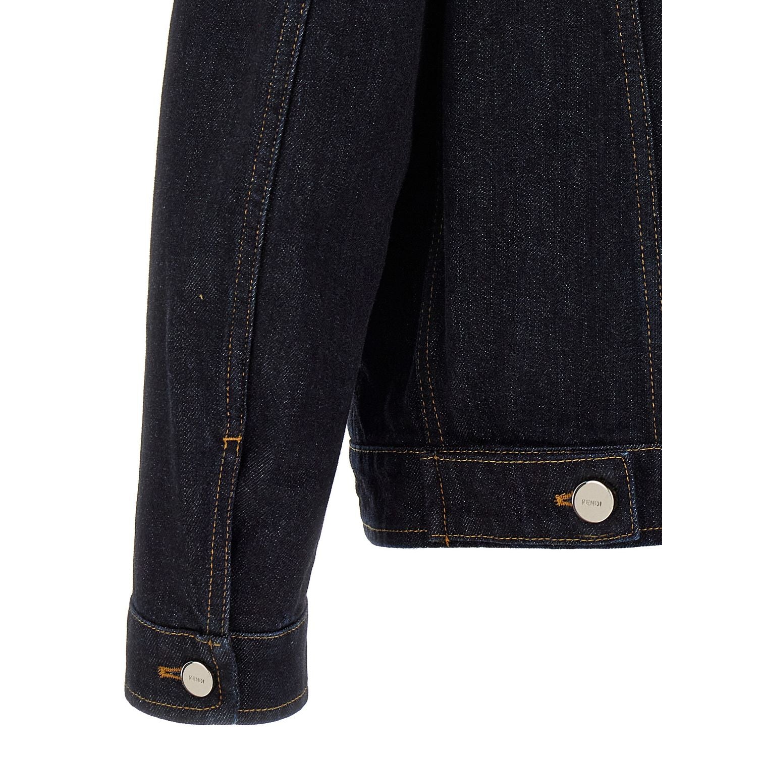 Fendi Blue Cotton Denim Jacket
