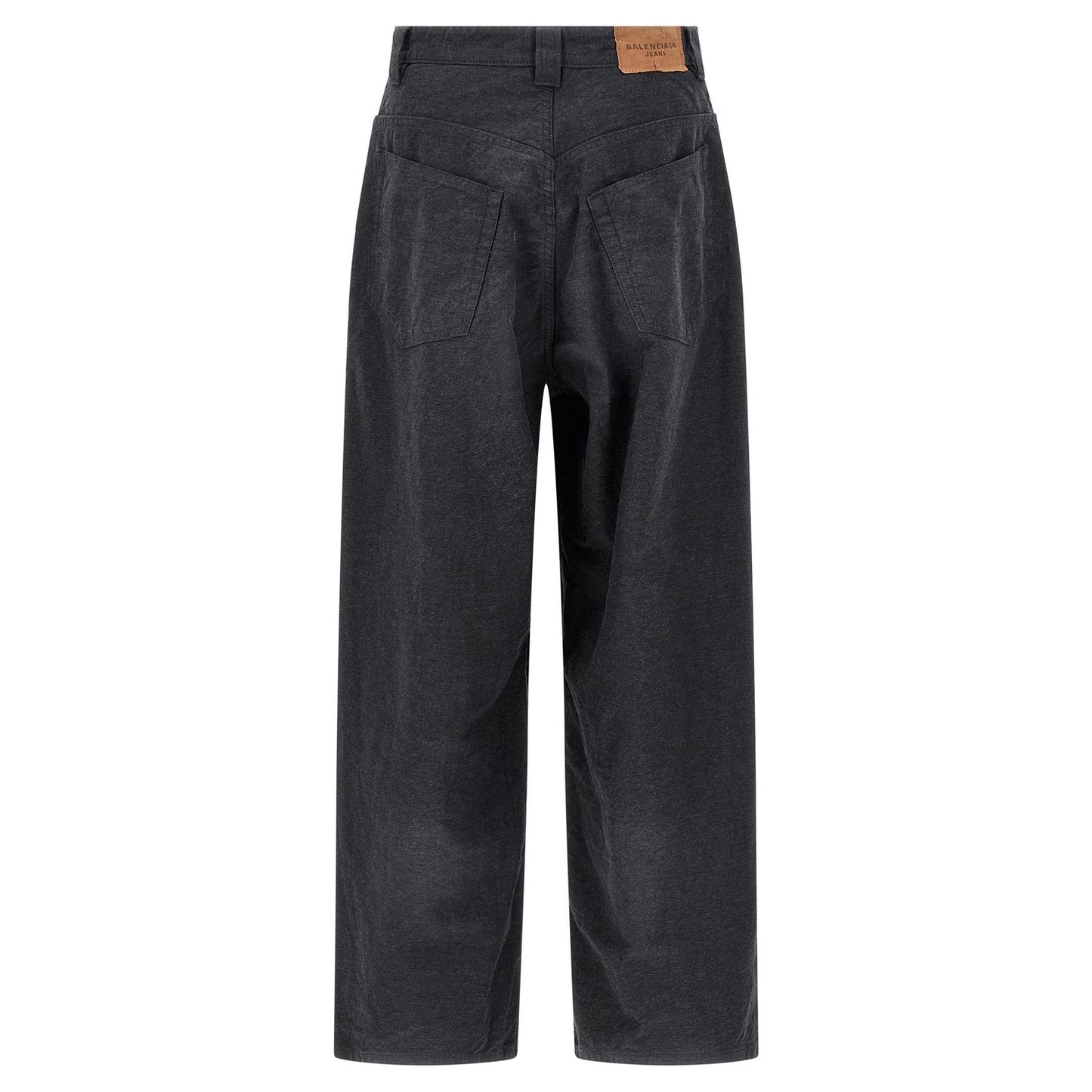 Balenciaga Gray Cotton Casual Pants