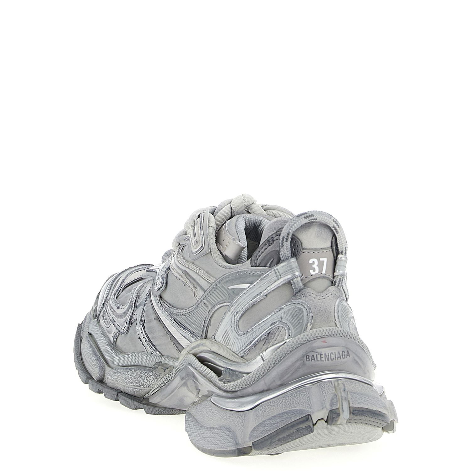Balenciaga Gray Polyethylene Athletic Sneakers