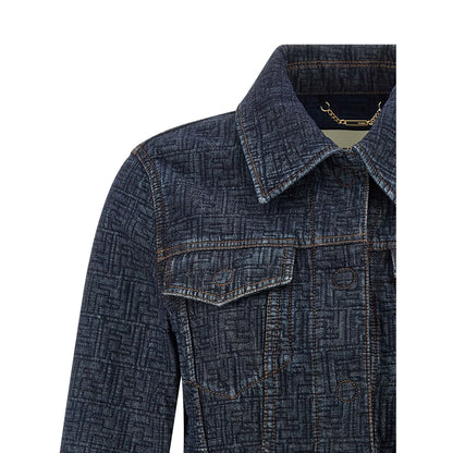 Fendi Blue Cotton Denim Jacket