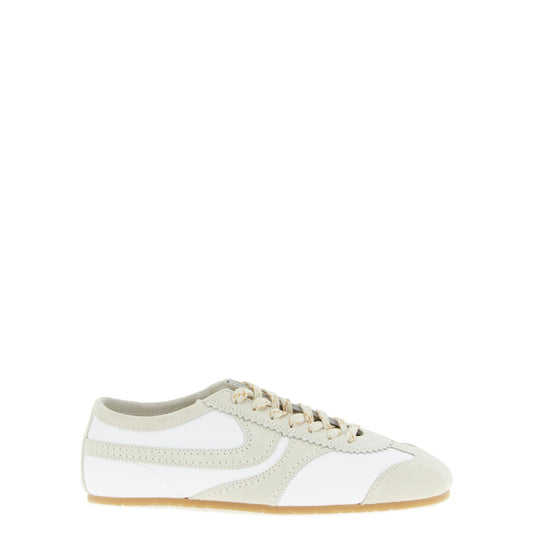 Dries Van Noten Beige Cowhide Low Top Sneakers