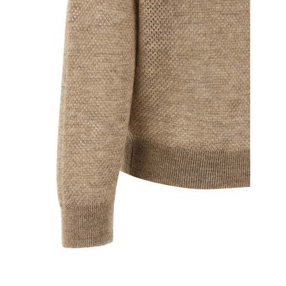 Brunello Cucinelli Beige Wool Cardigan