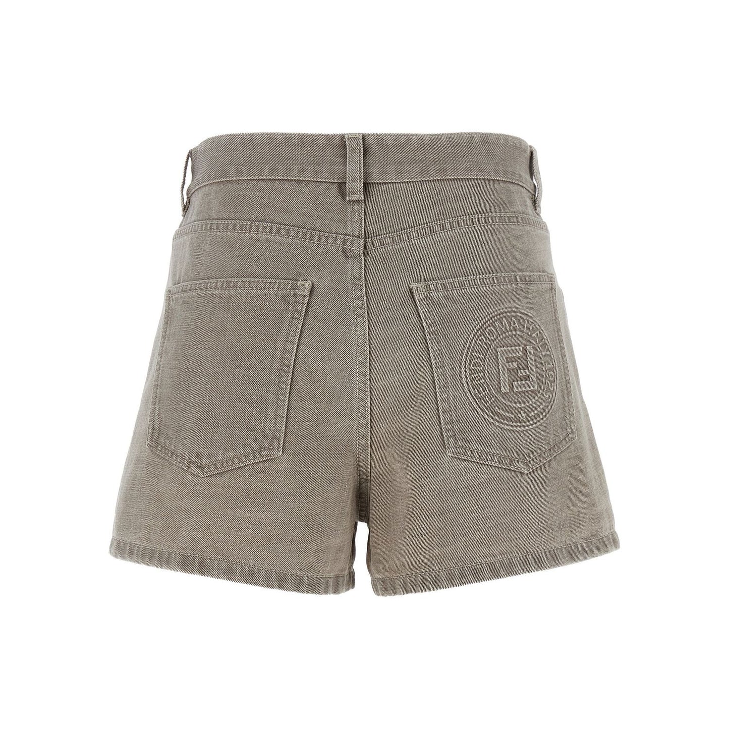 Fendi Beige Cotton Bermuda Shorts