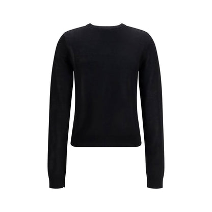 Ganni Black Cotton Cardigan