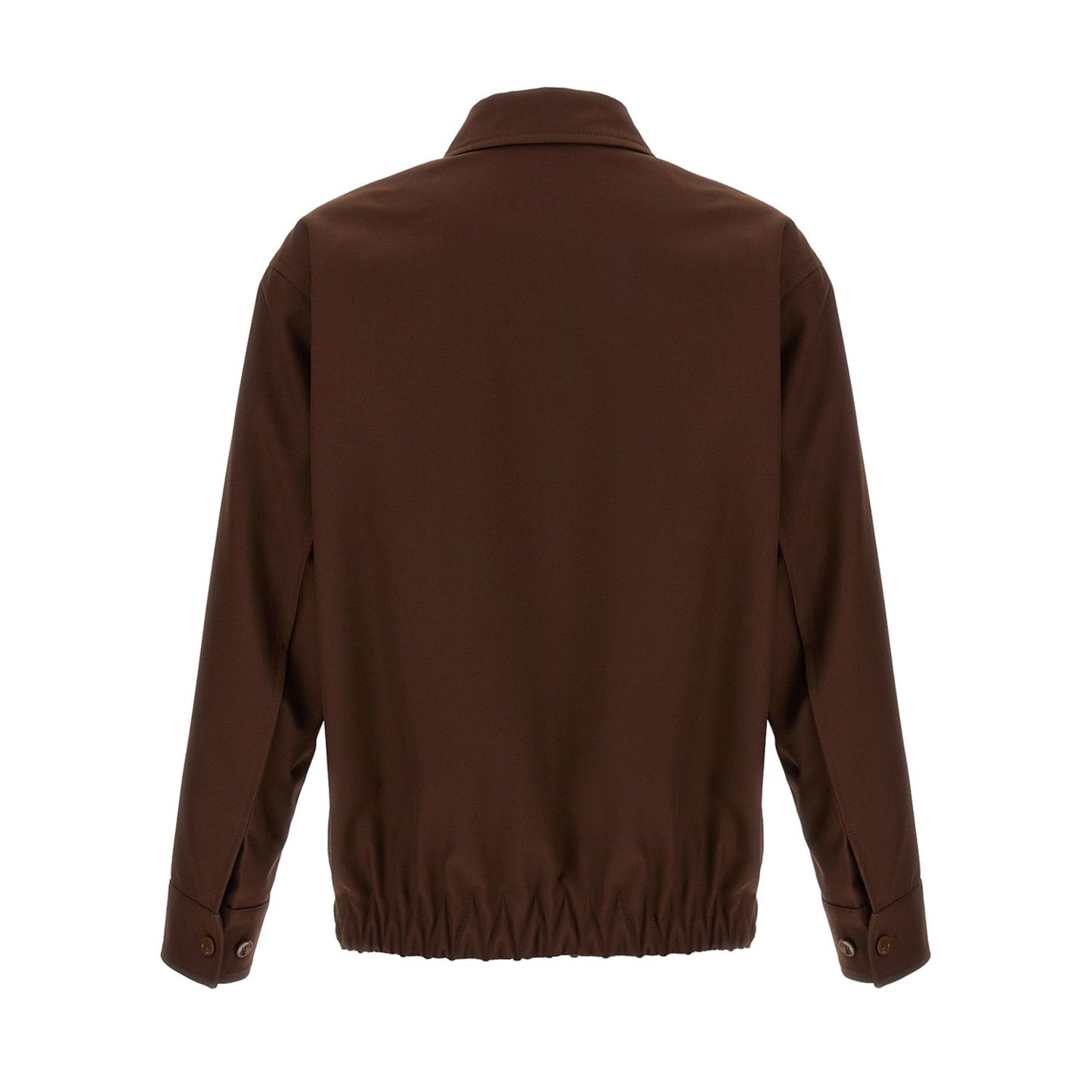Gucci Brown Wool Full-Length Jacket