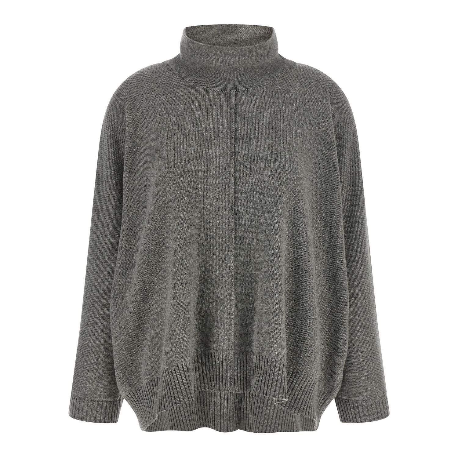 Alberta Ferretti Gray Cashmere Cardigan