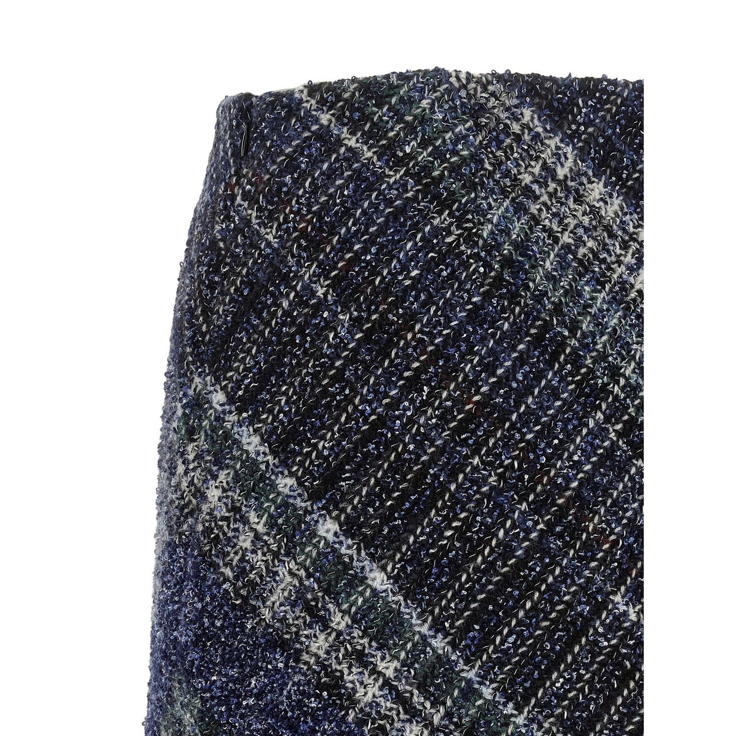 Missoni Blue Wool Long Skirt