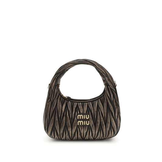 Miu Miu Brown Calf Leather Bos Taurus Shoulder Bag